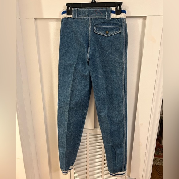 VTG 1980s Y2K SLICK JEANS elastic waist cuff high waist - Picture 4 of 6